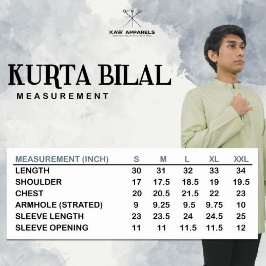 Kurta Bilal Lengan Panjang Kurta Lelaki Berkolar Eksklusif Murah  Koleksi