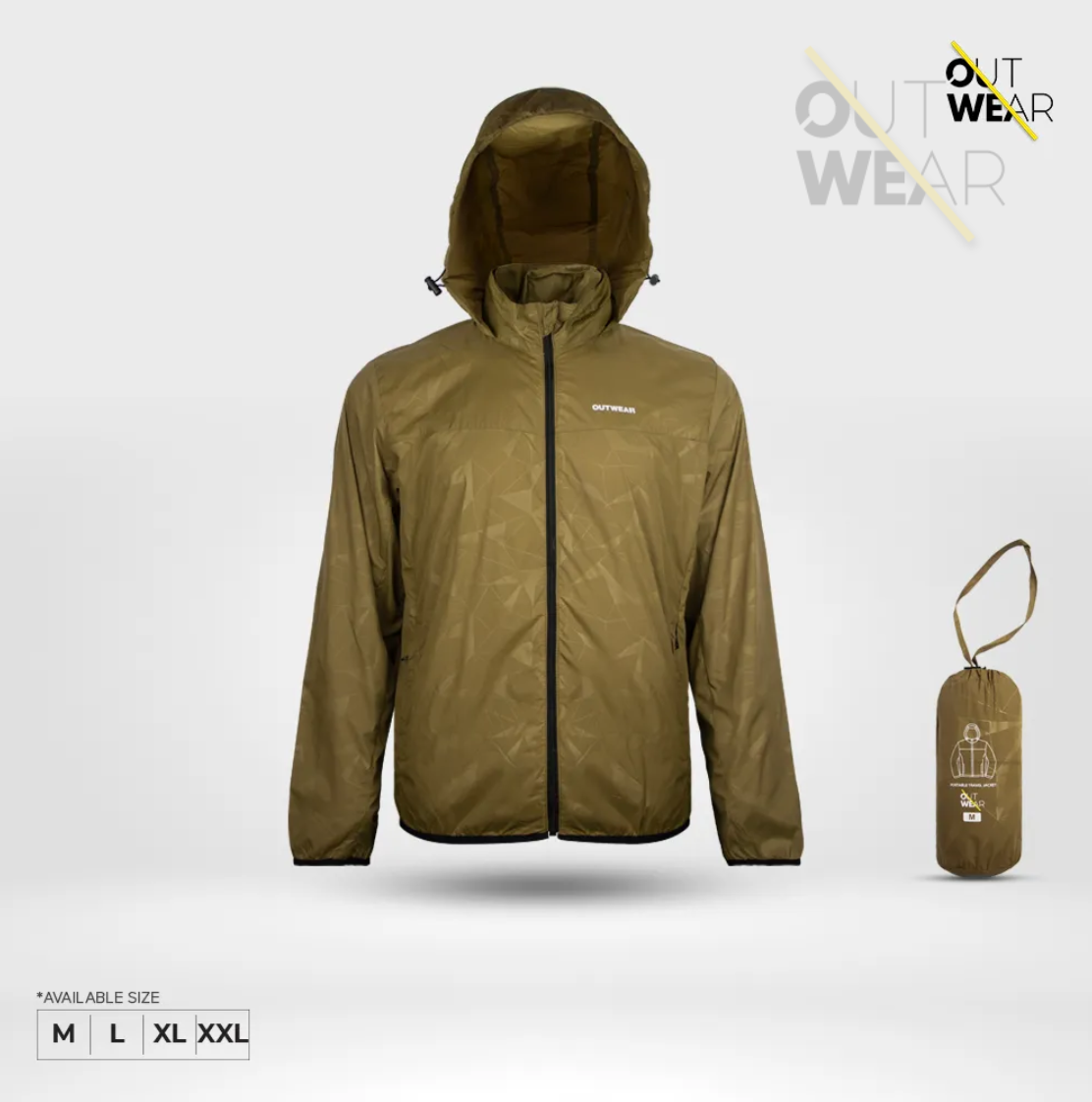 Men's Biker Jacket for Travel with Dust & Windproof | Outwear | Brown