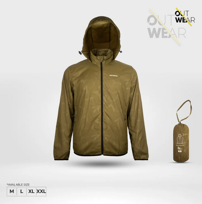 Men's Biker Jacket for Travel with Dust & Windproof | Outwear | Brown