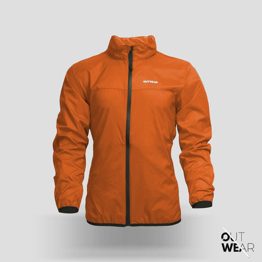 Men's Biker Jacket for Travel with Dust & Windproof | Outwear | Orange